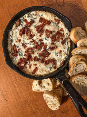 Cheesy Bacon-Spinach Dip